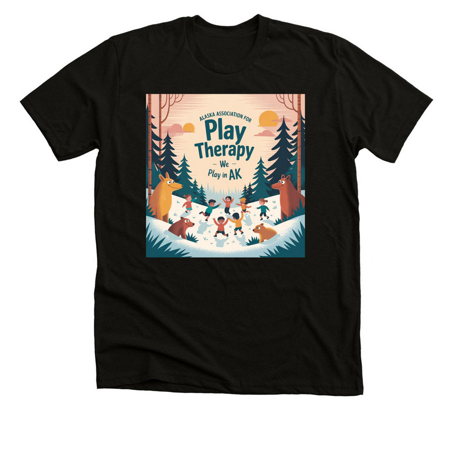 Snow Frolic, a Black Heather Premium Unisex Tee