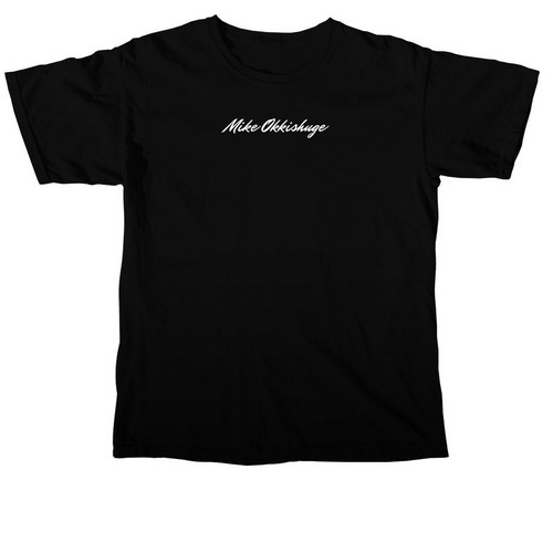 Mike Okkishuge, a Black Comfort Colors Unisex Tee