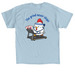 Chasing the White Coat, a Light Blue Classic Unisex Tee (back-view)