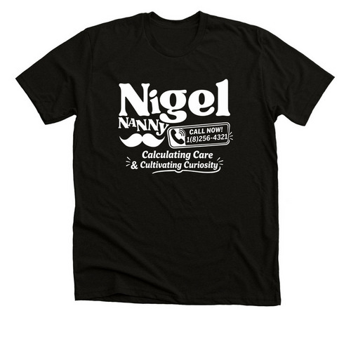 Nigel Nanny, a Solid Black Blend Premium Unisex Tee