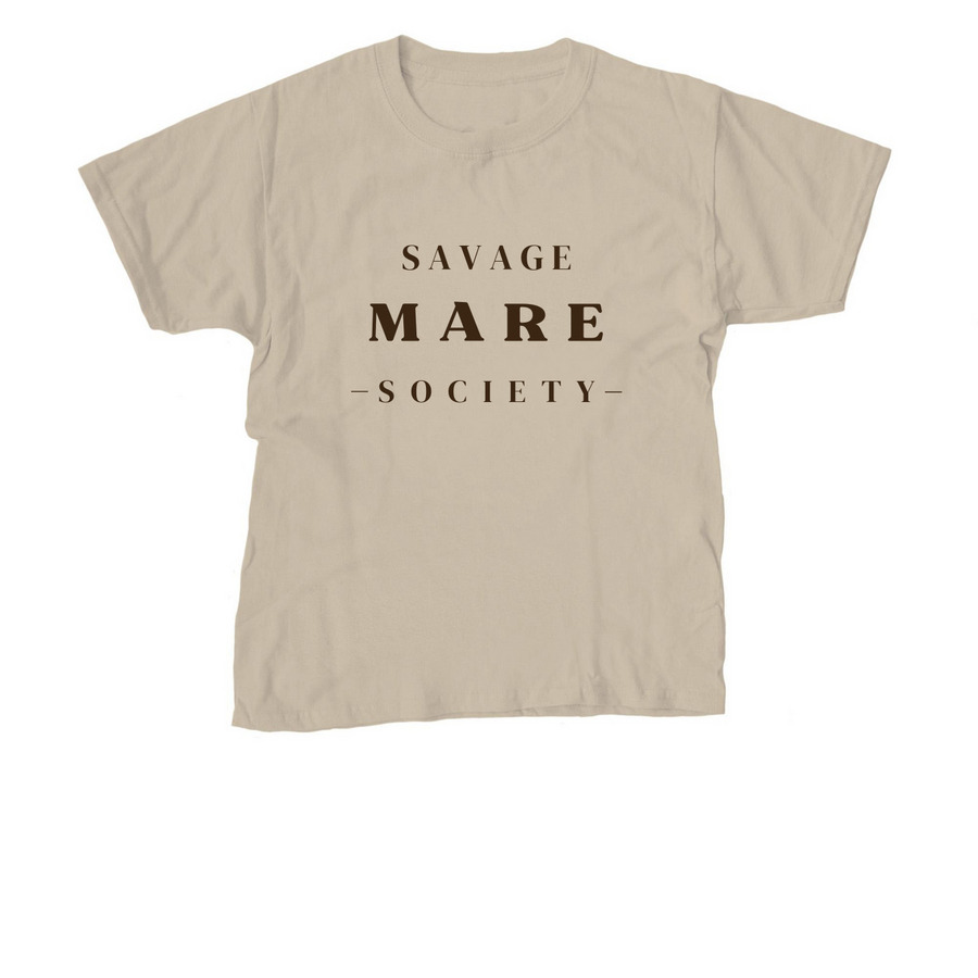Brown Savage Mare Society Apparel&nbsp;, a Sand Youth Unisex Tee