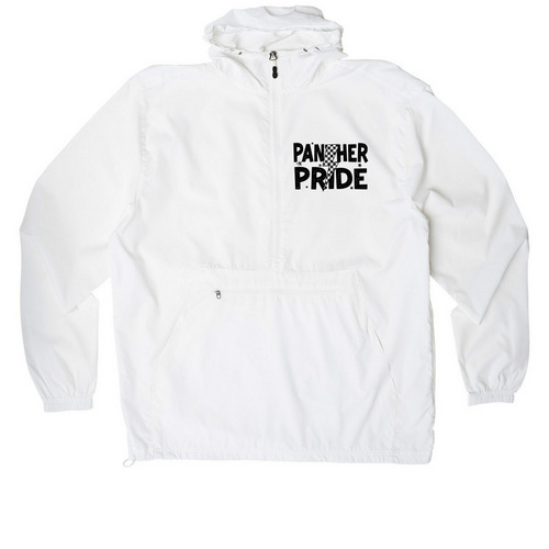 Panther Pride Jacket - Black, a White Packable Anorak