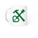 BHSM Coffee Mugs, a White Coffee Mug (back-view)