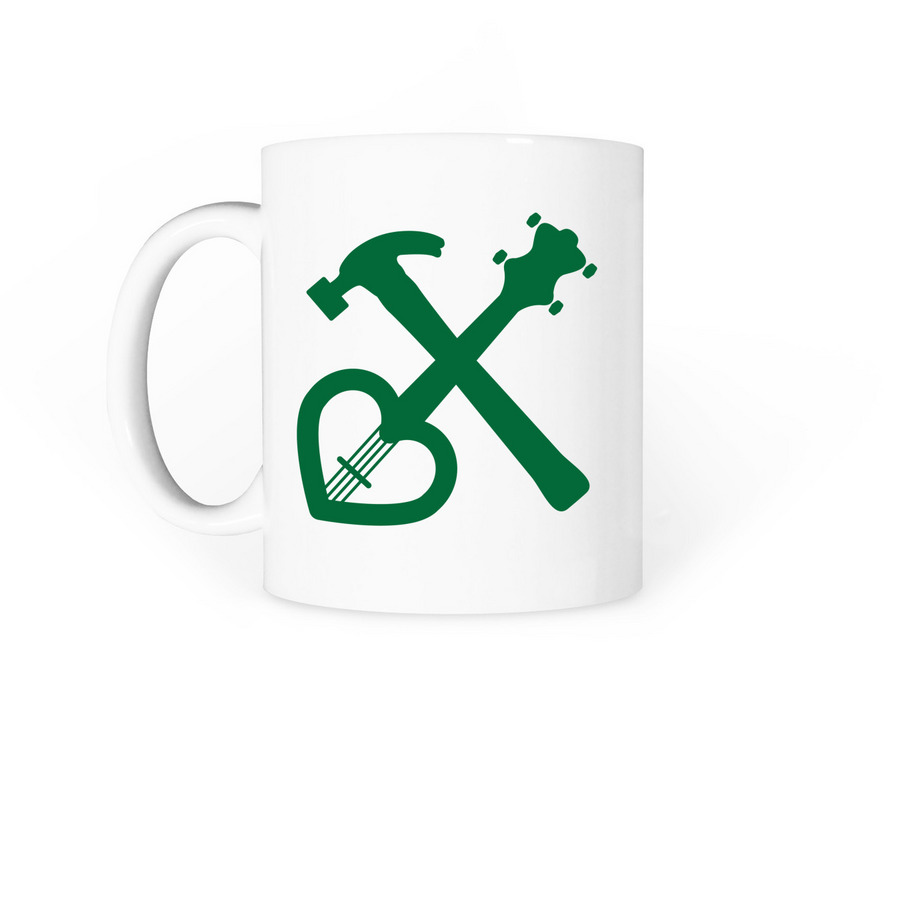 BHSM Coffee Mugs, a White Coffee Mug (back-view)