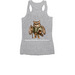 PMOSS simple, a Athletic Heather Women's Racerback (back-view)