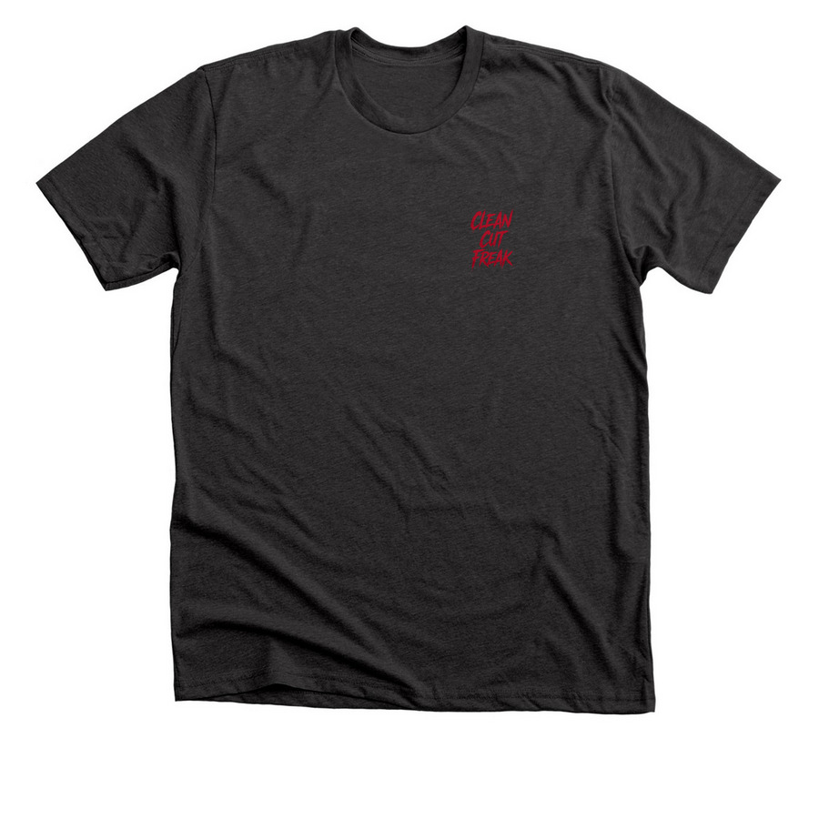 Living the Nightmare, a Dark Grey Heather Premium Unisex Tee