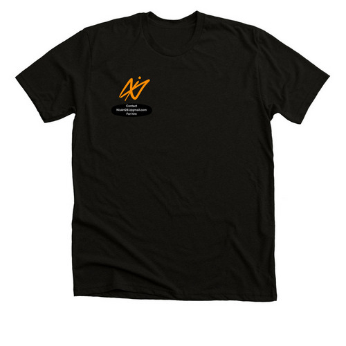 (Back of shirt) Let it out, a Solid Black Blend Premium Unisex Tee