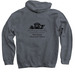 HFMS Sweatshirts, a Dark Heather Pullover Hoodie (back-view)