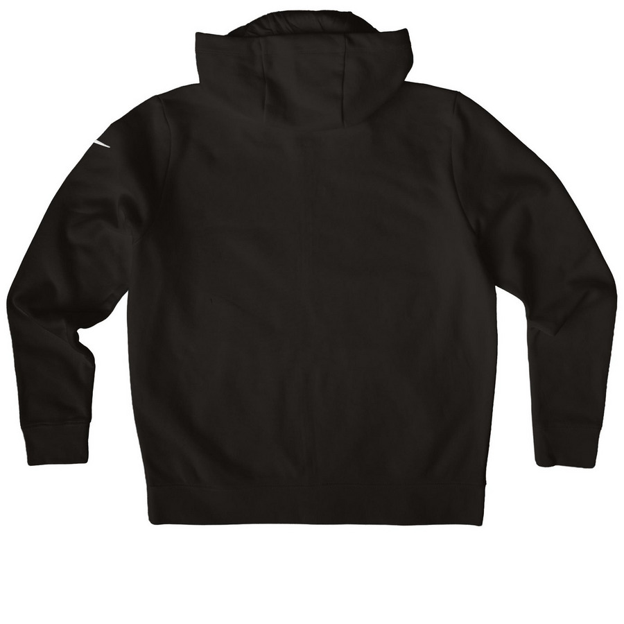 ICCRA Board Apparel, a Black Nike Women's Club Fleece Zip Up Hoodie (back-view)