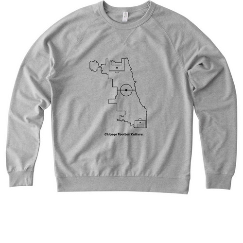 City Limits., a Granite Grey Heather Allmade Organic French Terry Crewneck Sweatshirt