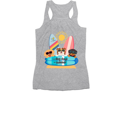 All 4 Paws Rescue: The Dog Days of Summer, a Athletic Heather Women's Racerback