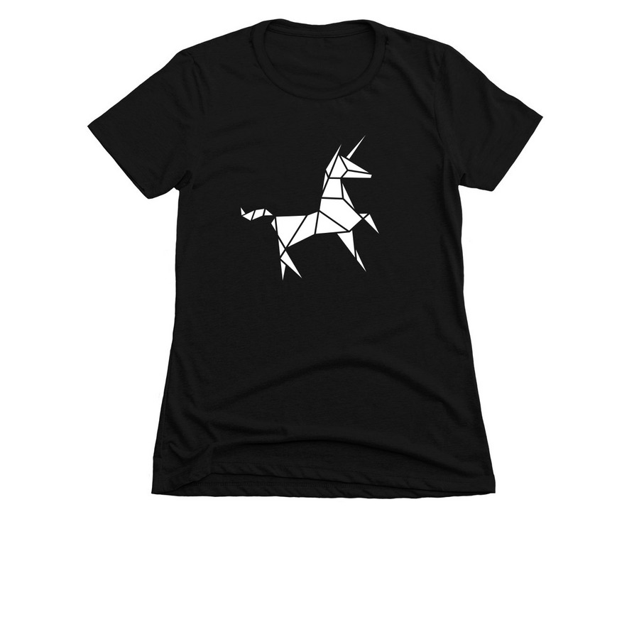 Unicorn Vibes, a Black Women's Slim Fit Tee