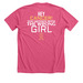 You Messed With The Wrong Girl- Ivory's Shirt, a Heather Charity Pink Premium Unisex Tee (back-view)