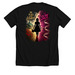 Evie Solo, a Solid Black Blend Premium Unisex Tee (back-view)