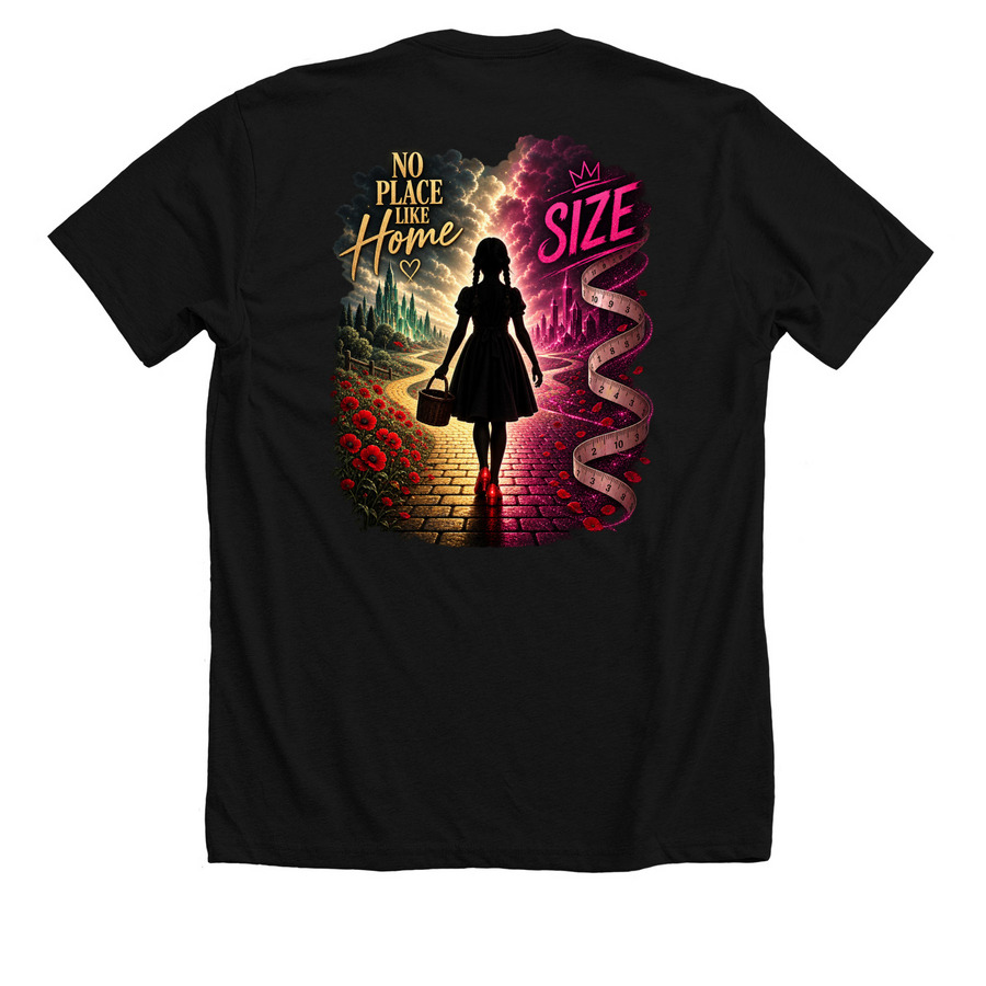 Evie Solo, a Solid Black Blend Premium Unisex Tee (back-view)