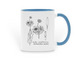 ANPS Mug - Ashy Sunflower, a Light Blue Two-Tone Ceramic Mug