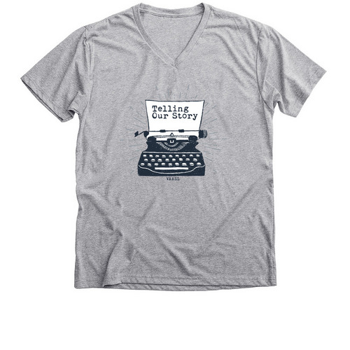 Telling Our Story, a Athletic Heather Premium V-Neck Tee