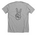 St. James' Color Logo W/ Peace Sign, a Athletic Heather Premium Unisex Tee (back-view)