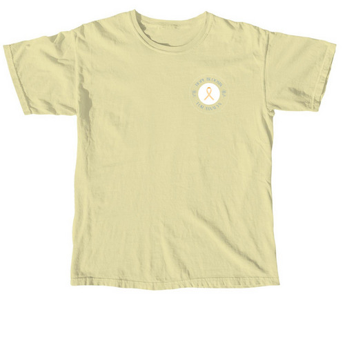 Hope Blooms for Annalyn-YellowChildhoodCancer, a Butter Comfort Colors Unisex Tee