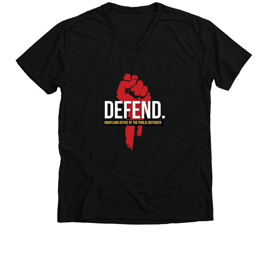 DEFEND - Peer Recovery, a Solid Black Blend Premium V-Neck Tee