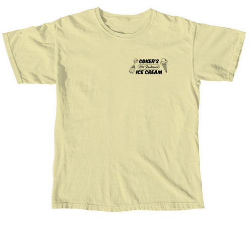 Coker's Old Fashioned Ice Cream, a Butter Comfort Colors Unisex Tee