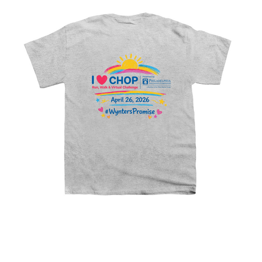 RUNNING FOR A BRIGHTER TOMORROW ?, a Sport Grey Youth Unisex Tee (back-view)