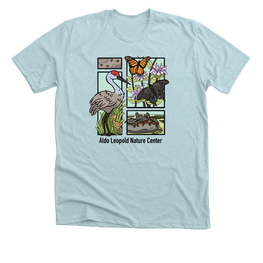 Found in Nature, a Heather Ice Blue Premium Unisex Tee
