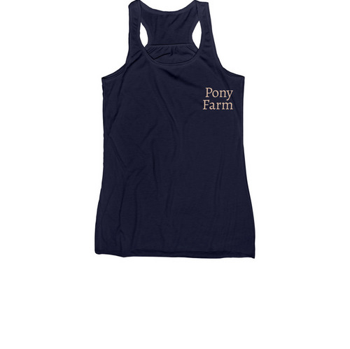 Pony Farm Collection, a Navy Women's Racerback