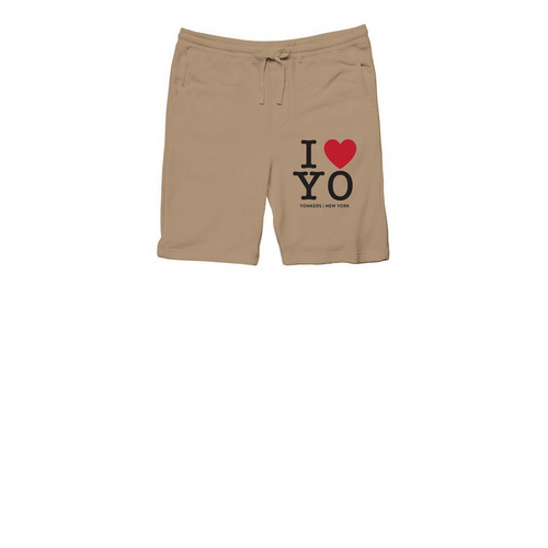 I Love YO, a Sandstone Midweight Fleece Shorts