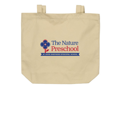 Nature Preschool Tote, a Oyster Organic Cotton Tote Bag