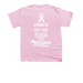 Aero Breast Cancer Awareness, a Light Pink Youth Unisex Tee (back-view)