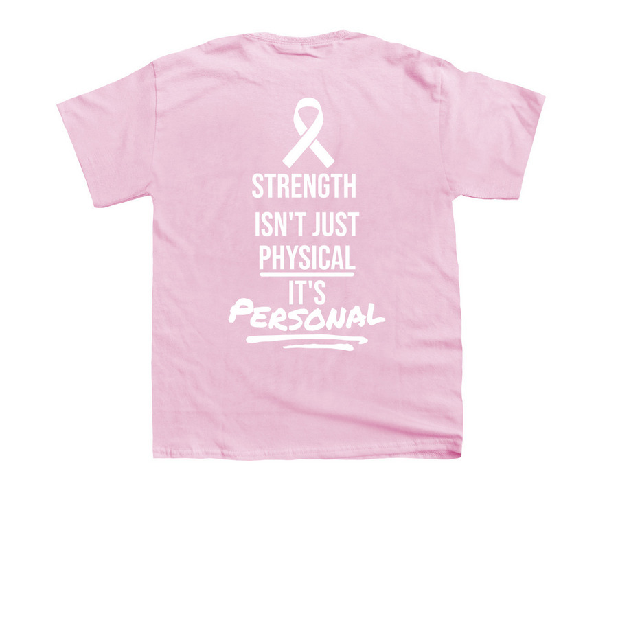 Aero Breast Cancer Awareness, a Light Pink Youth Unisex Tee (back-view)