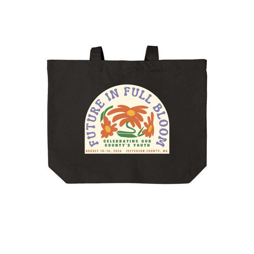 2026 Jefferson County Fair, a Deep Black Cotton Canvas Tote Bag