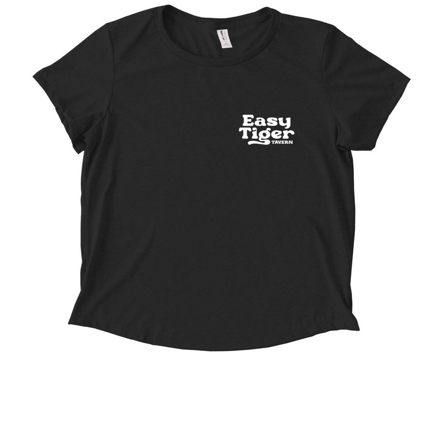 Easy Tiger&nbsp;, a Deep Black Allmade Eco Triblend Women?s Scoop Neck Tee