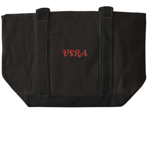 PPE, a Black/Black Large Two-Tone Canvas Tote Bag