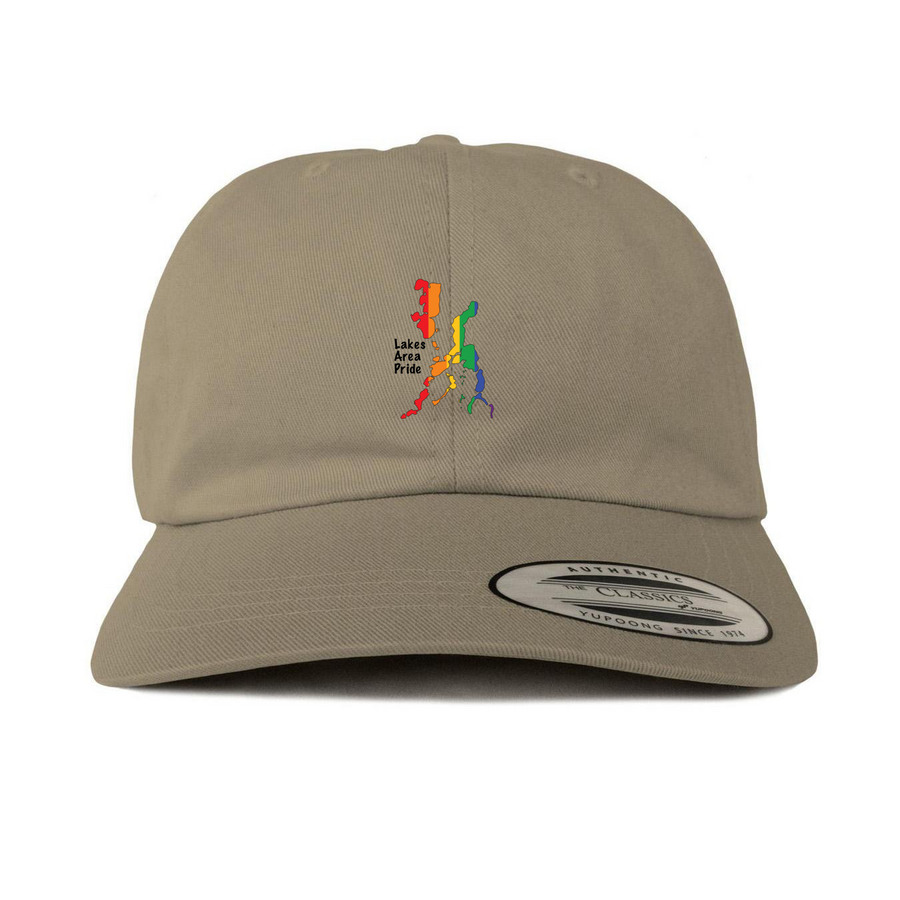 LAP Logo Hats, a Khaki Printed Classic Baseball Cap