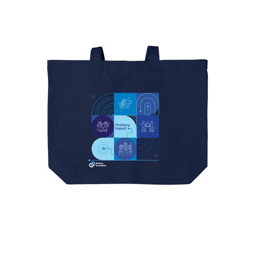Foundation Impact Tote Bag&nbsp;, a River Blue Navy Cotton Canvas Tote Bag