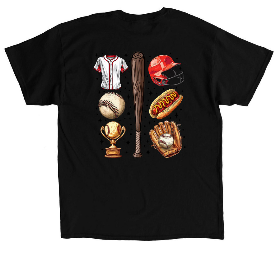 2026 Baseball Shirt, a Black Classic Unisex Tee (back-view)