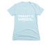 Therapy Is Gangsta Hoodie & Tee, a Ice Blue Women's Slim Fit Tee