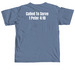 Teaching Kids About Jesus, a Blue Jean Comfort Colors Unisex Tee (back-view)