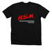 H.S.M., a Solid Black Blend Premium Unisex Tee