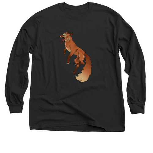 Three-eyed fox v2, a Black Classic Long Sleeve Tee