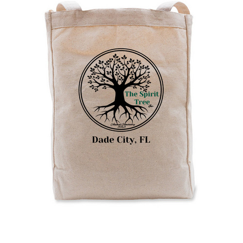 The Spirit Tree (totes), a Natural Recycled Cotton Tote Bag
