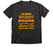 "On Mein Wurst Behavior" T-Shirt, a Dark Grey Heather Premium V-Neck Tee