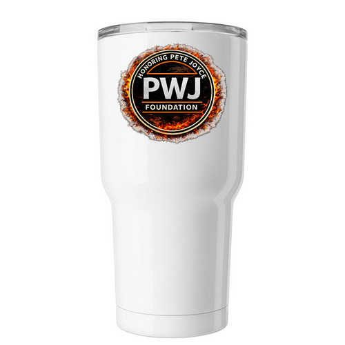 PWJ Tumbler, a White Insulated Tumbler
