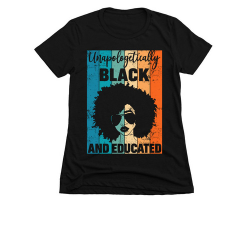 Celebrating Women's Herstory Month!, a Black Women's Slim Fit Tee