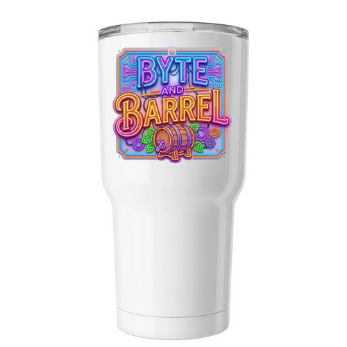 Mini Keg, a White Insulated Tumbler