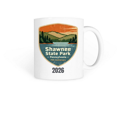 Shawnee State Park 75th Anniversary&nbsp;, a White Coffee Mug
