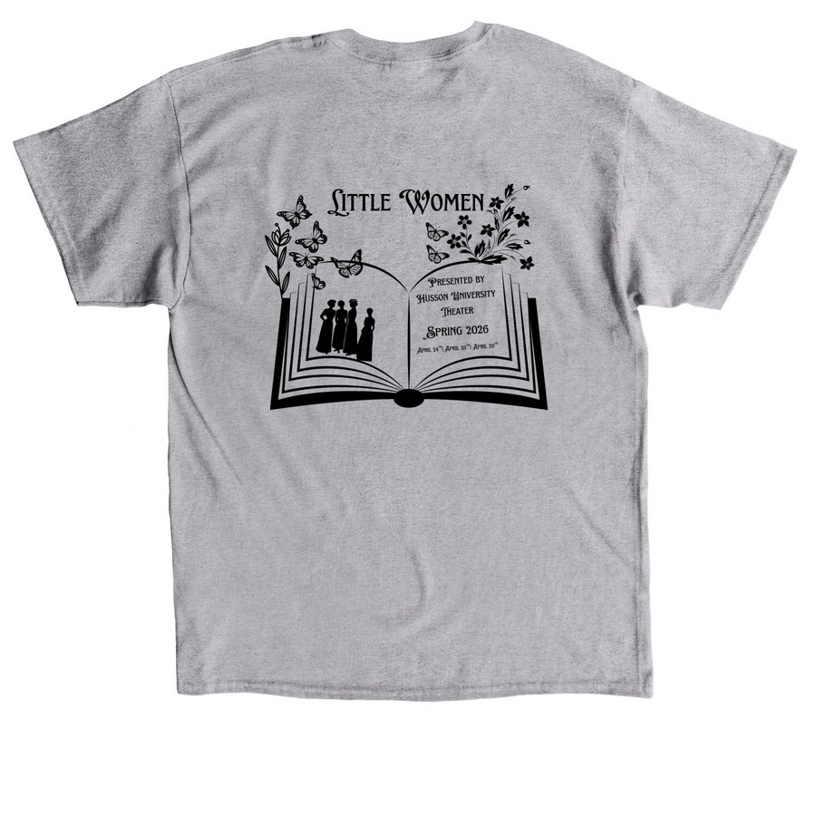 Little Women Cast Merch, a Sport Grey Classic Unisex Tee (back-view)
