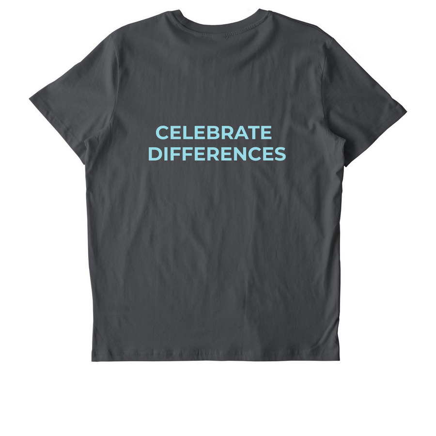 Exactly Who I'm Meant To Be, a Anthracite Stanley/Stella Unisex Crafter Tee (back-view)